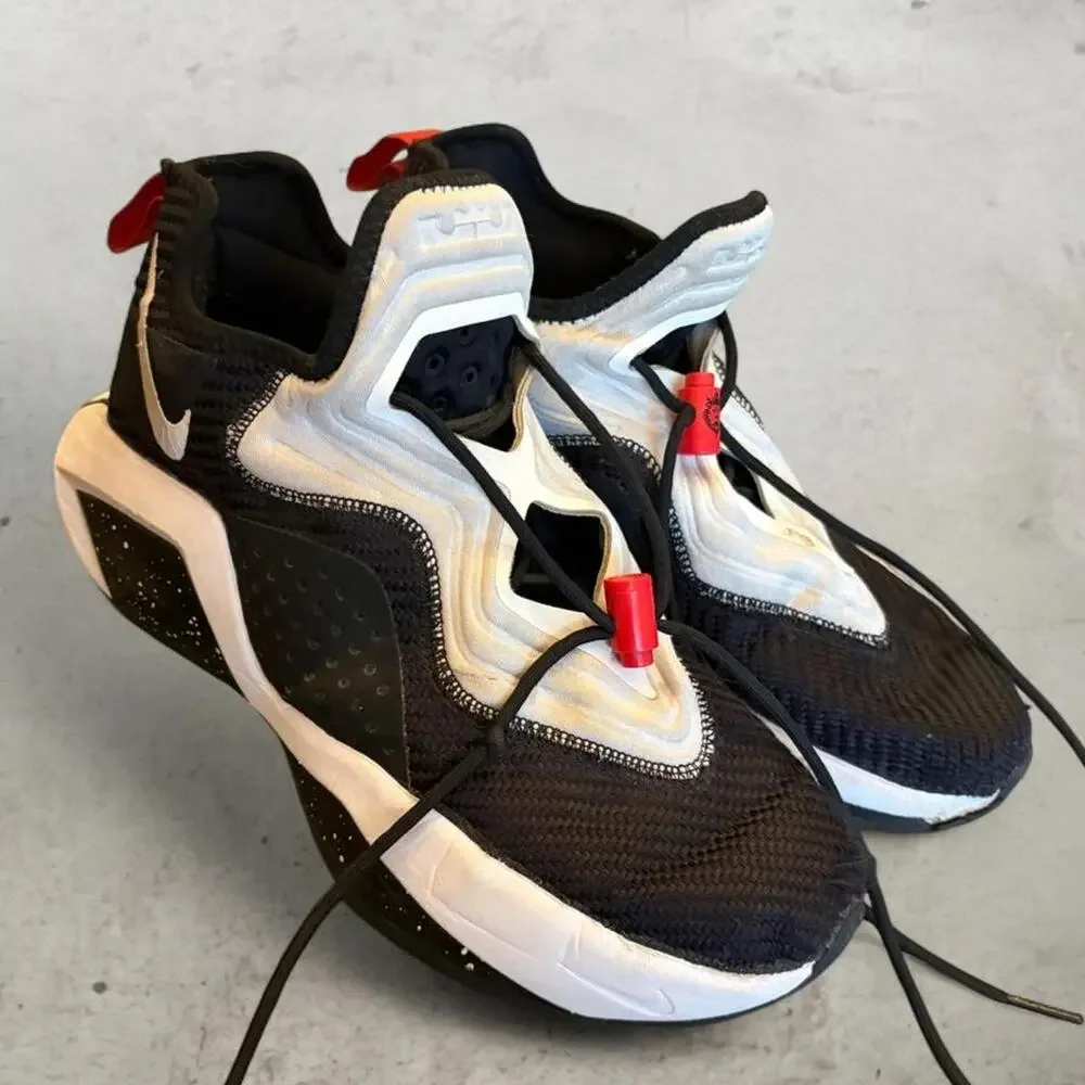 Nike LeBron Soldier 7 Black Crimson Shoes Men 7.5 CK6024-001